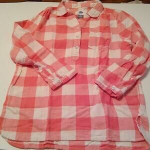 Old Navy flannel top size medium girls